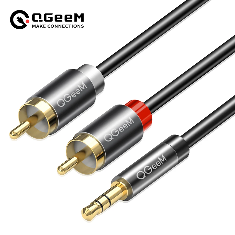 Audio Music Mixer - Cavo RCA QGeeM 2RCA a 3.5mm,