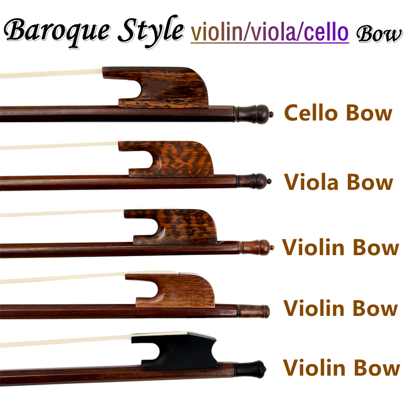 Violin Rosin Bow - Alta qualità stile barocco blackwood snakewood