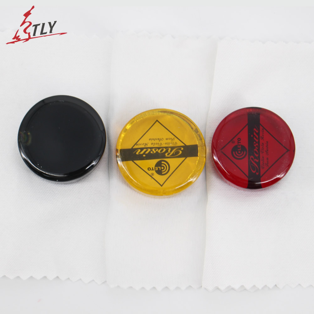 Violin Rosin Bow - 1 pezzo originale LETO rotondo nero/rosso/giallo