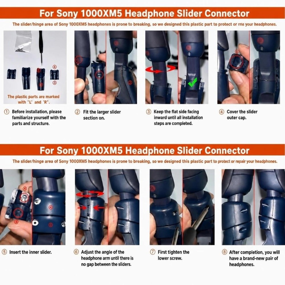 Kit di riparazione per cernier - Sony Headphone Wh-1000Xm5 recensione e prezzo