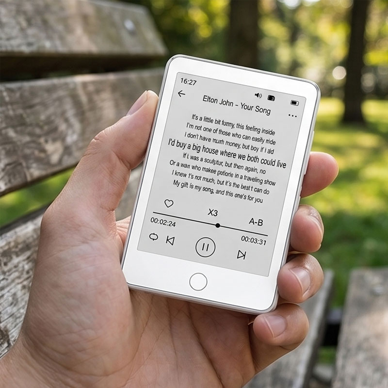 Lettore MP3 con schermo E-ink  - Music Audiobook recensione e prezzo