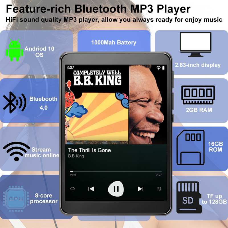 Lettore MP3 WiFi Android 10 Sp - Download Audio Music Player recensione e prezzo